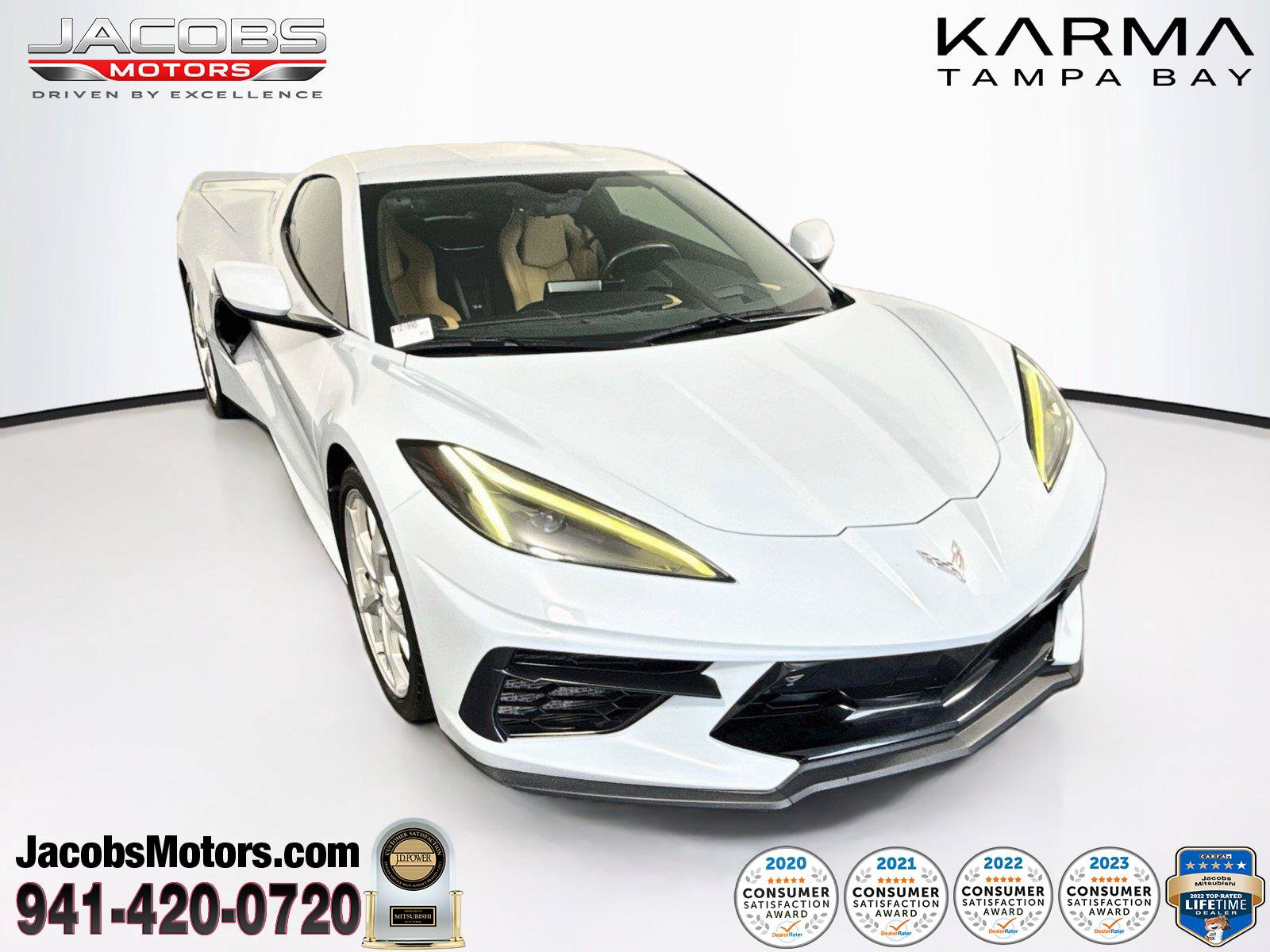 Used 2021 Chevrolet Corvette Stingray Preferred Cpe w/ Z51 Performance Package RWD image 1
