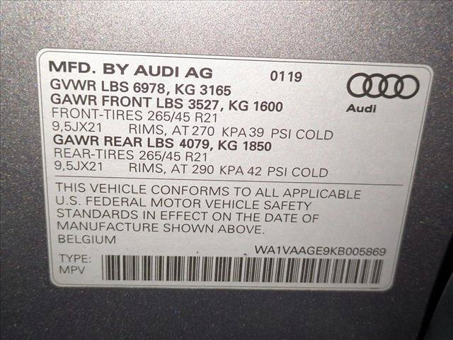 Used 2019 Audi e-tron Prestige w/ Prestige Package AWD/4WD image 27