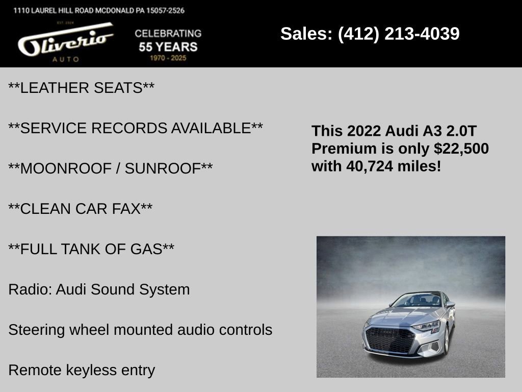 Used 2022 Audi A3 2.0T Premium image 5