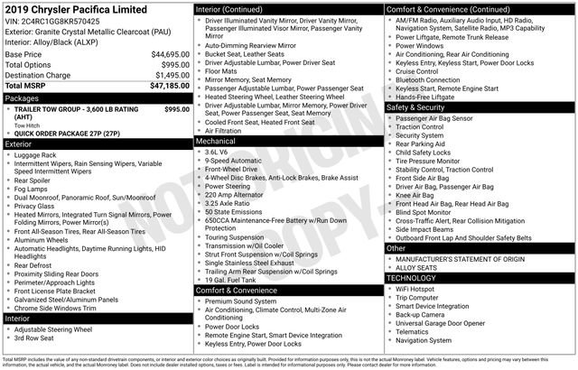 Used 2019 Chrysler Pacifica Limited image 6