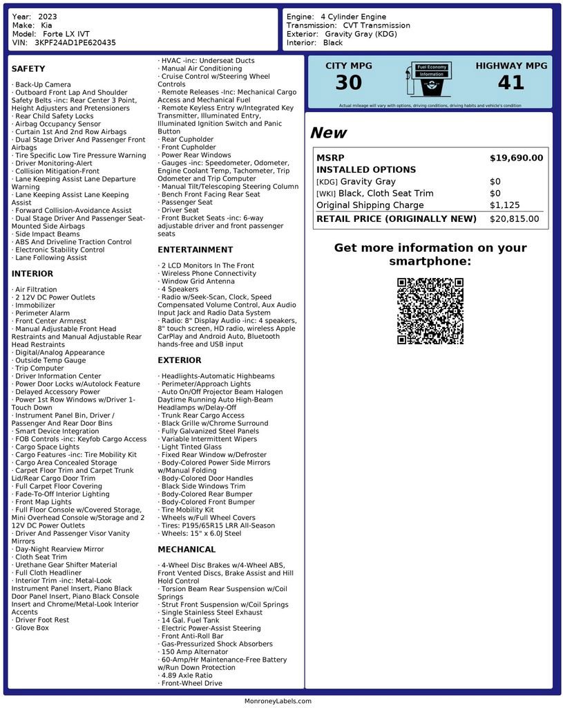 Used 2023 Kia Forte LX image 21