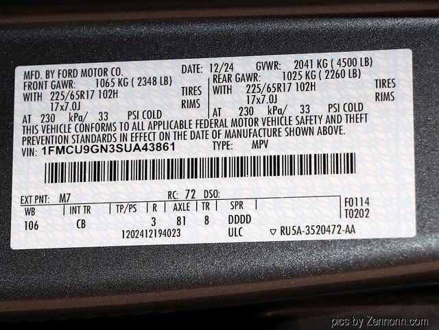 Certified 2025 Ford Escape Active AWD/4WD image 27