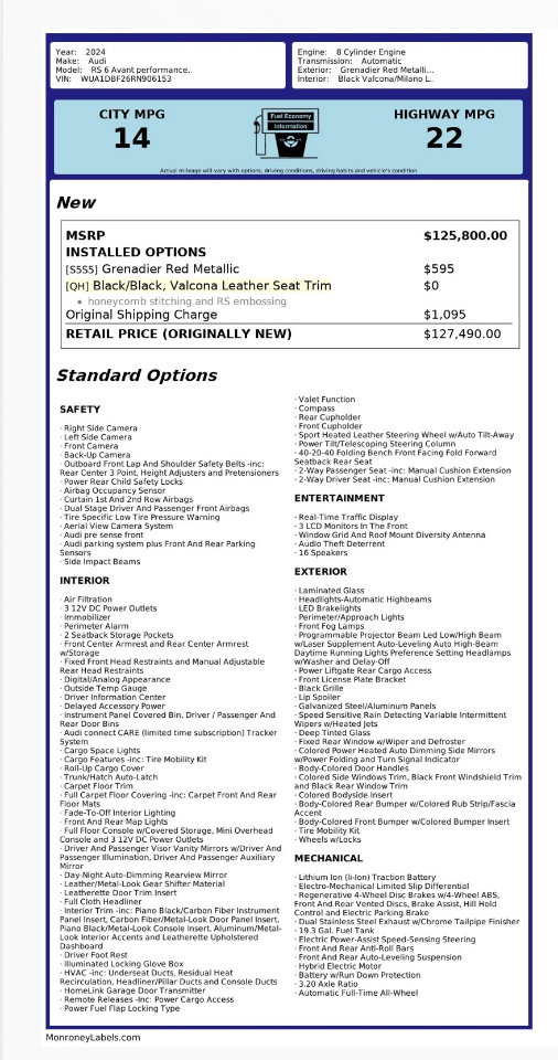 Used 2024 Audi RS 6 performance image 25