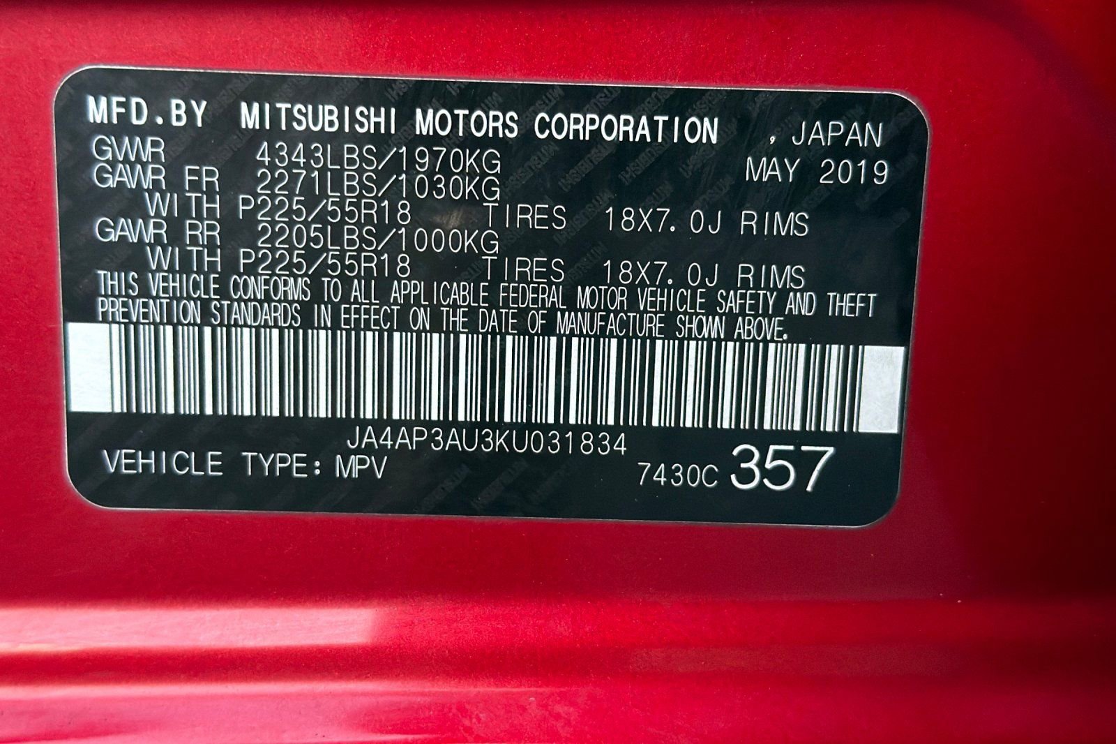 Used 2019 Mitsubishi Outlander Sport ES FWD image 38