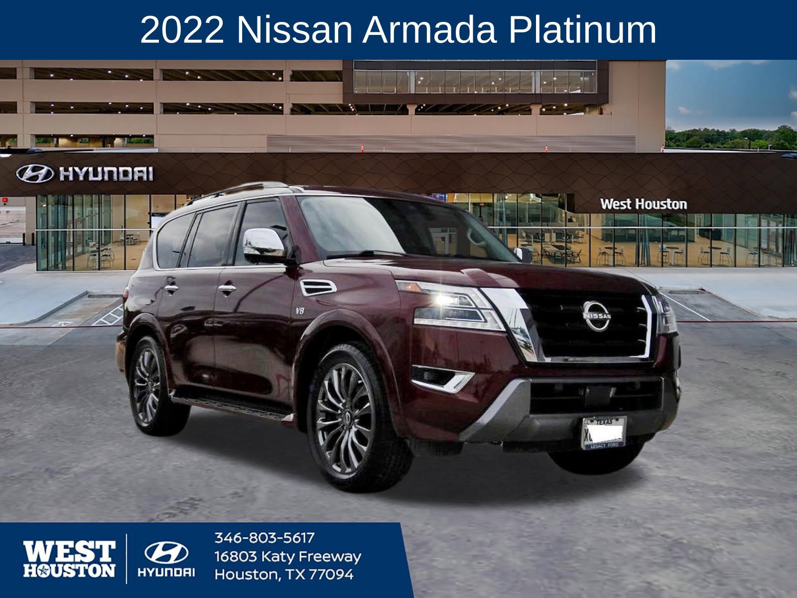 Used 2022 Nissan Armada Platinum w/ Captain's Chairs Package RWD image 1
