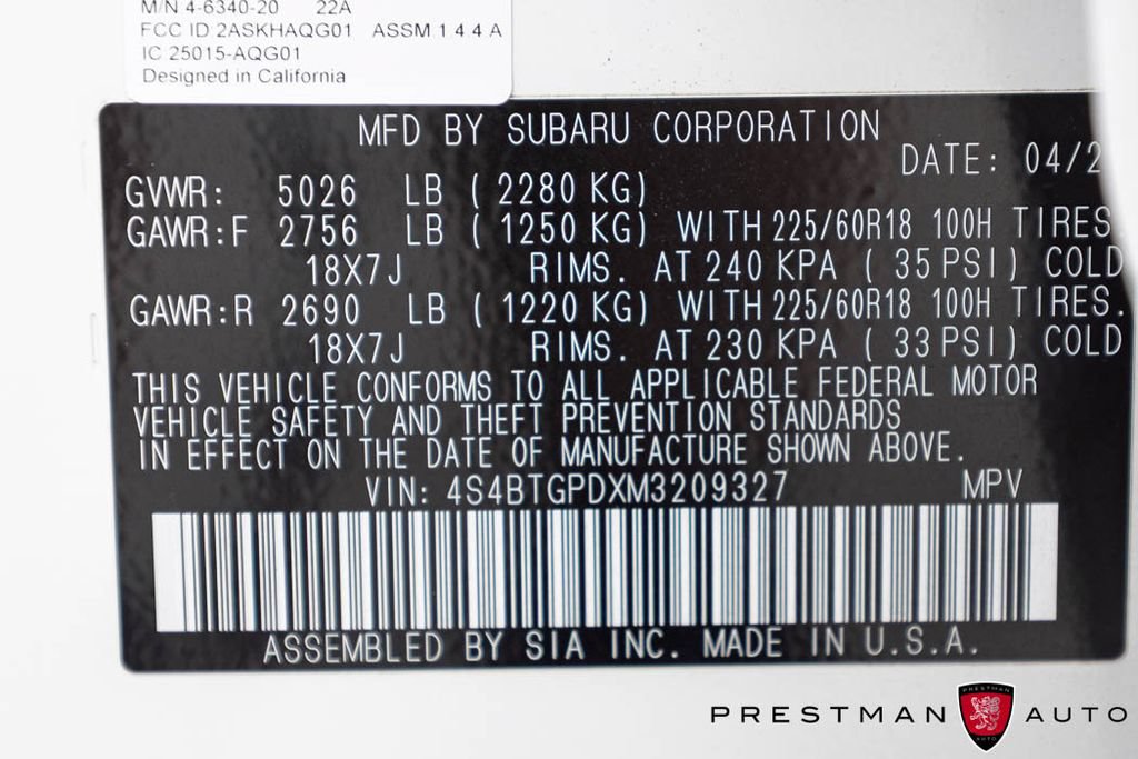 Used 2021 Subaru Outback Touring XT AWD/4WD image 47