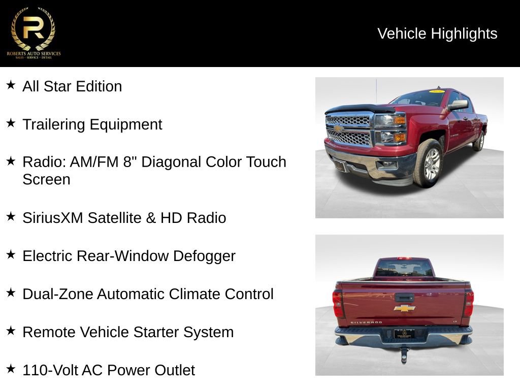 Used 2014 Chevrolet Silverado 1500 LT w/ All Star Edition RWD image 9