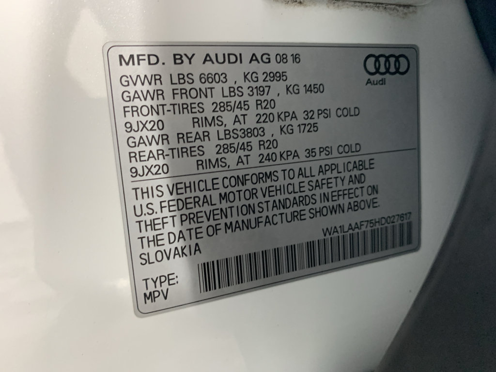 Used 2017 Audi Q7 3.0T Premium Plus w/ Premium Plus Package AWD/4WD image 12