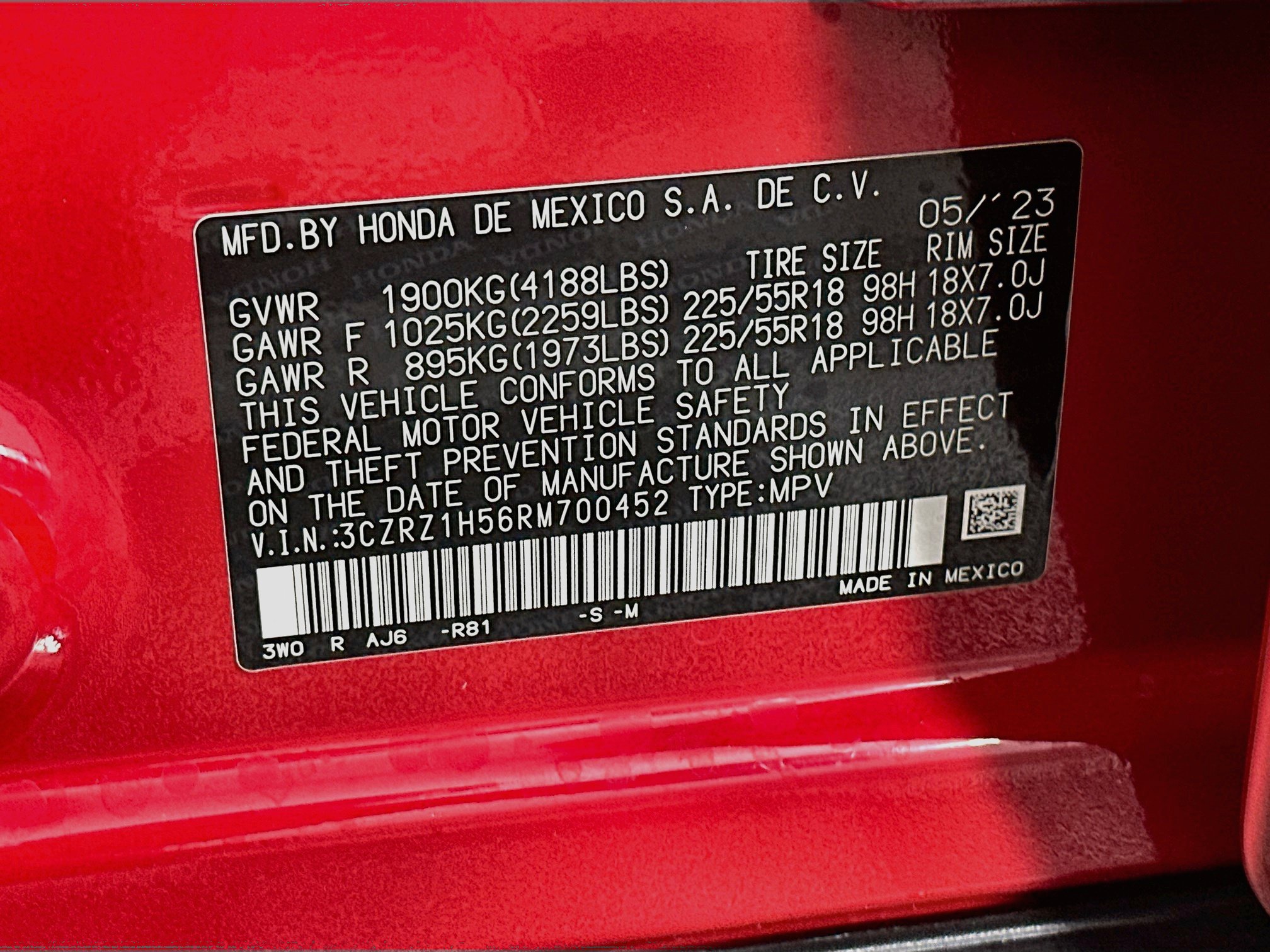 Used 2024 Honda HR-V Sport image 12