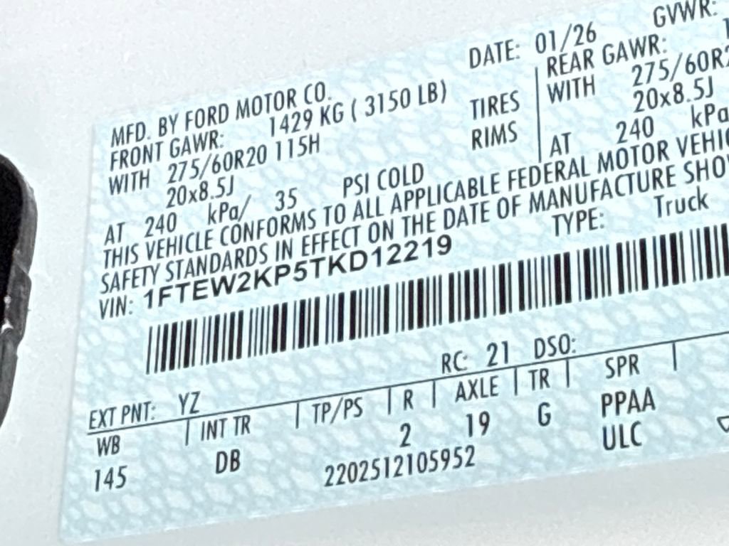 New 2026 Ford F150 STX w/ Equipment Group 200A image 29