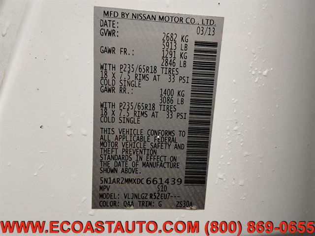 Used 2013 Nissan Pathfinder SL w/ Cargo Pkg AWD/4WD image 19