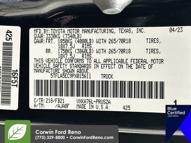 Used 2023 Toyota Tundra SR5 w/ TRD Off-Road Package AWD/4WD image 34