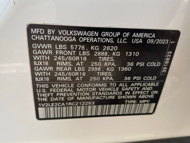 Used 2024 Volkswagen Atlas Cross Sport SE AWD/4WD image 7