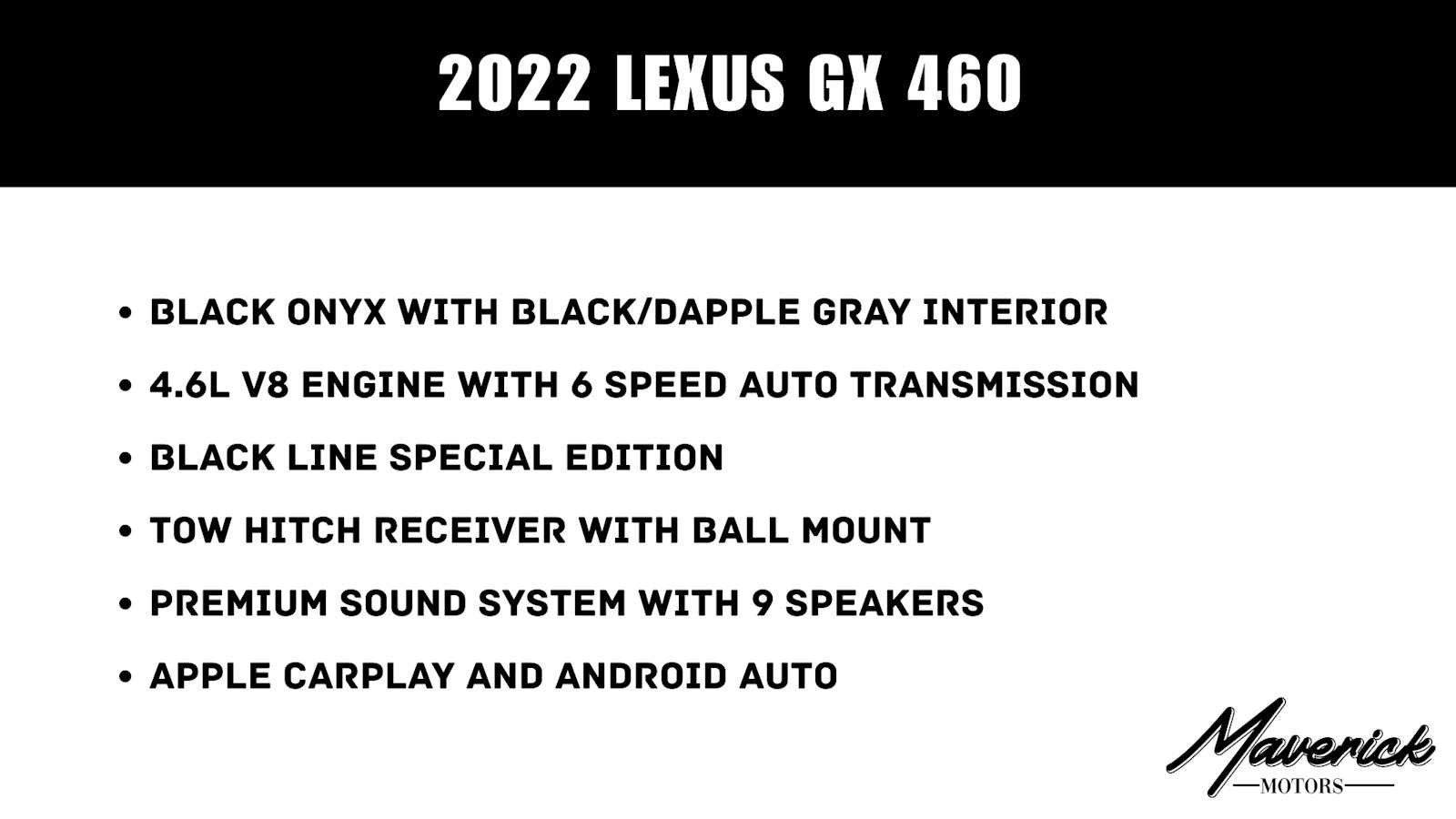 Used 2022 Lexus GX 460 w/ Black Line Special Edition AWD/4WD image 2