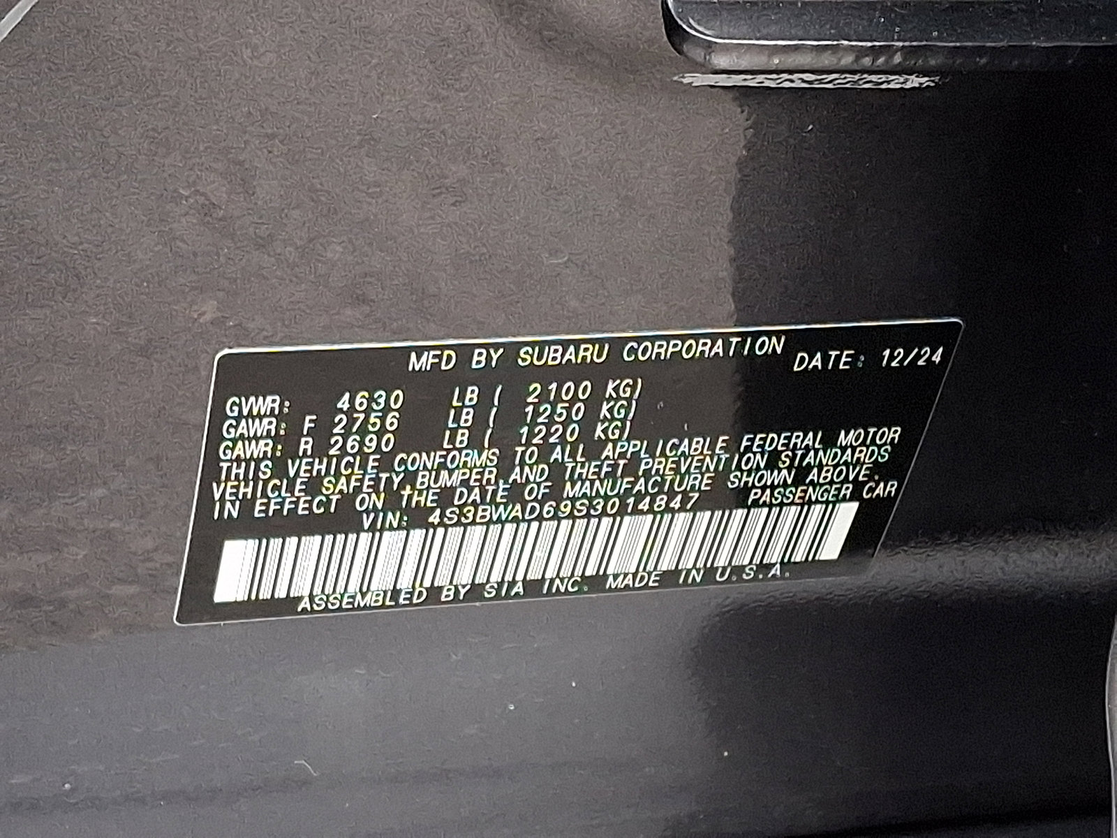 Certified 2025 Subaru Legacy Premium image 28