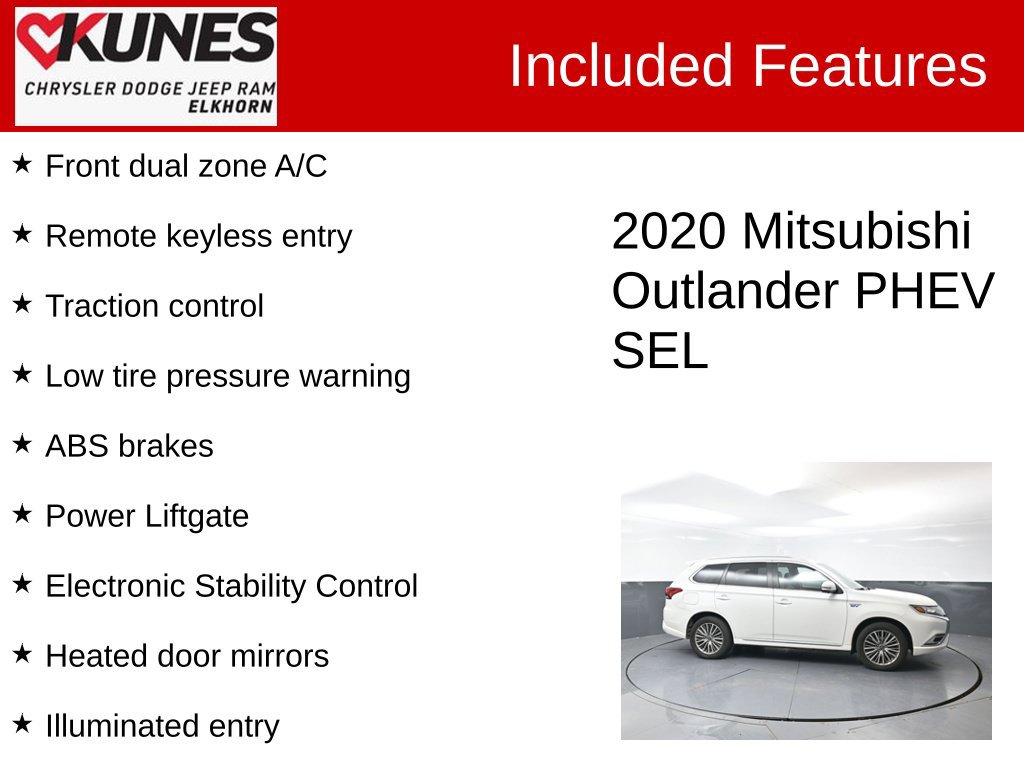 Used 2020 Mitsubishi Outlander SEL AWD/4WD image 2