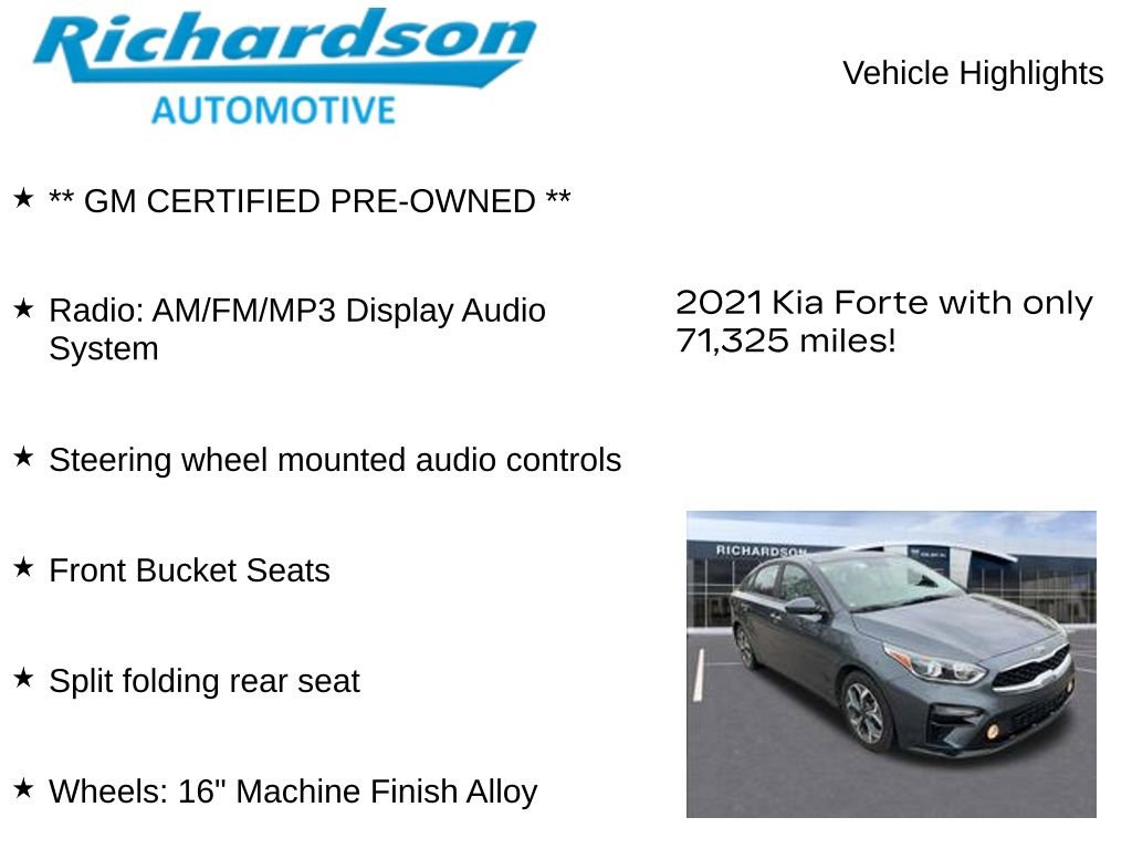Used 2021 Kia Forte LXS FWD image 10