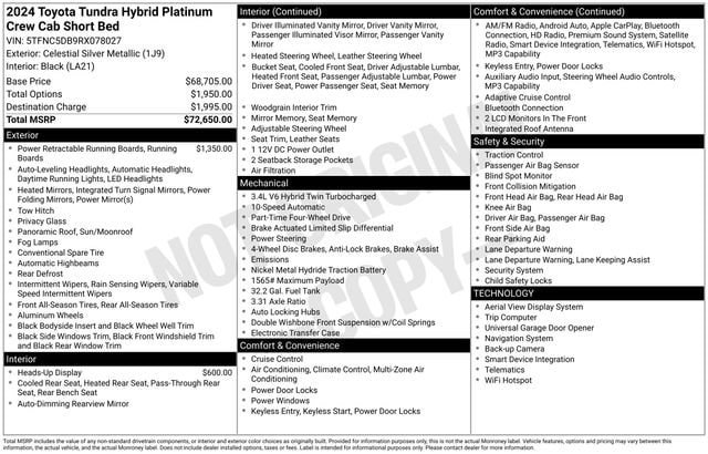 Used 2024 Toyota Tundra Platinum AWD/4WD image 32
