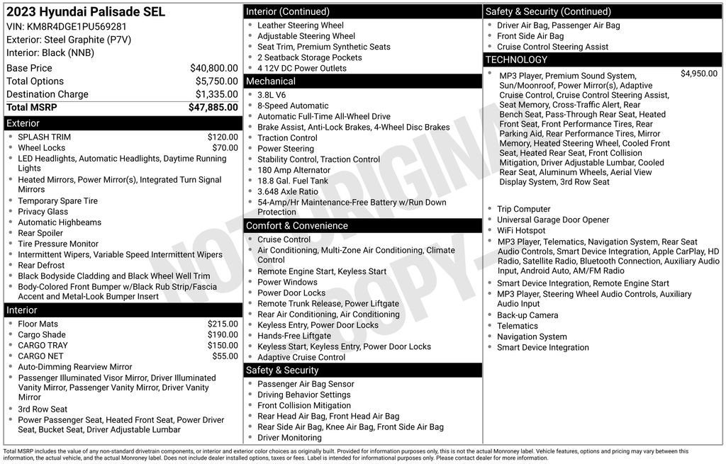 Used 2023 Hyundai Palisade SEL AWD/4WD image 33