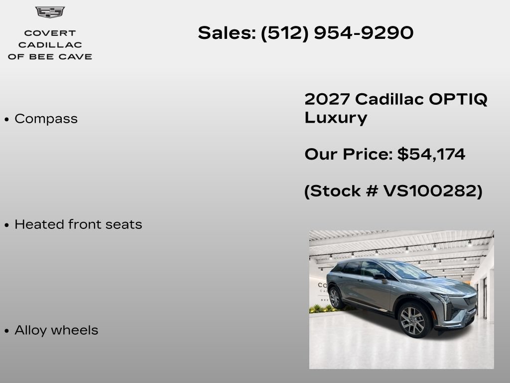 New 2027 Cadillac Optiq Luxury RWD image 21