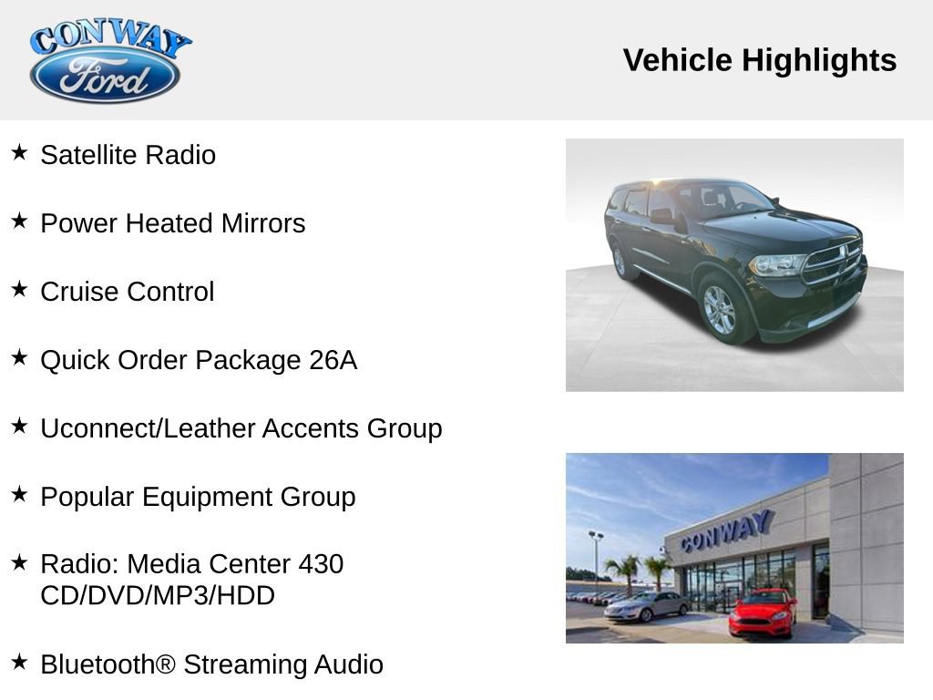 Used 2012 Dodge Durango SXT w/ Popular Equipment Group image 8