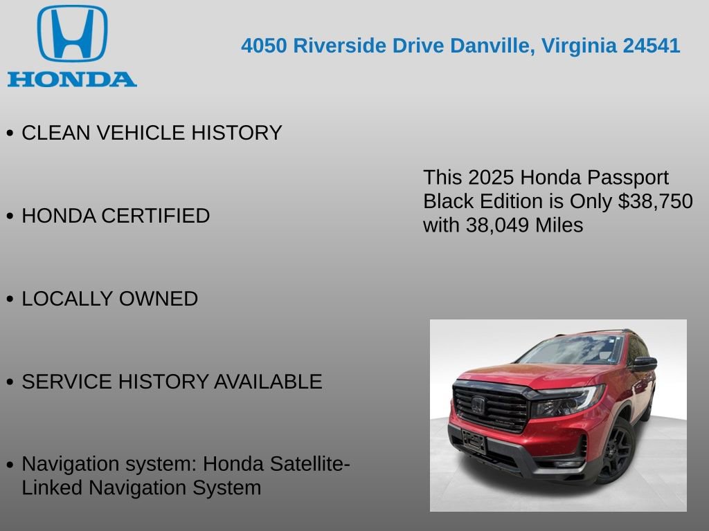 Used 2025 Honda Passport Black Edition image 7