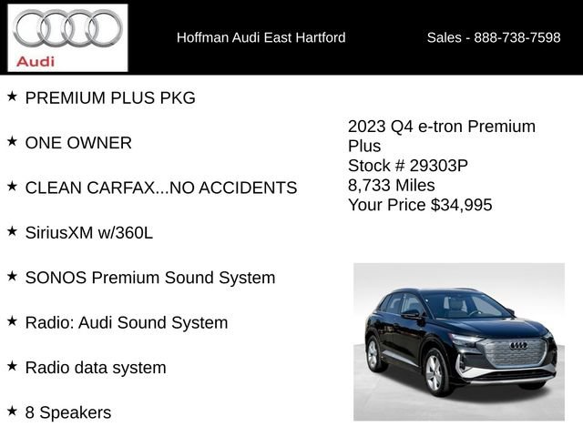 Used 2023 Audi Q4 e-tron Premium Plus w/ Premium Plus AWD/4WD image 24
