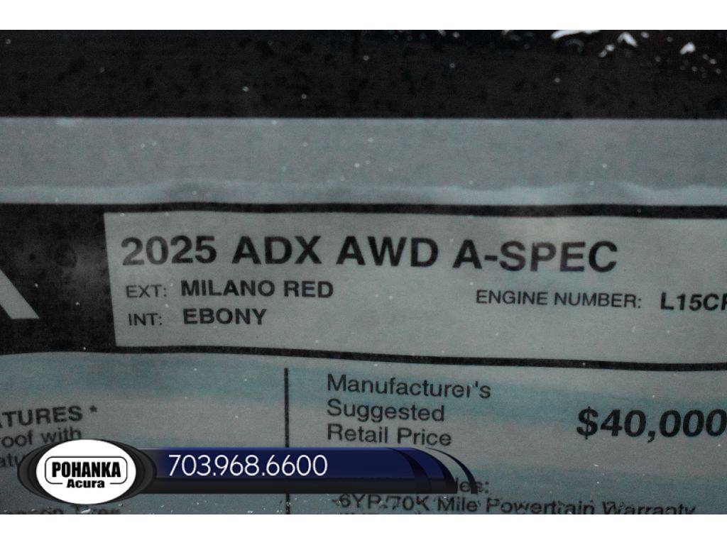 New 2025 Acura ADX A-Spec AWD/4WD image 35