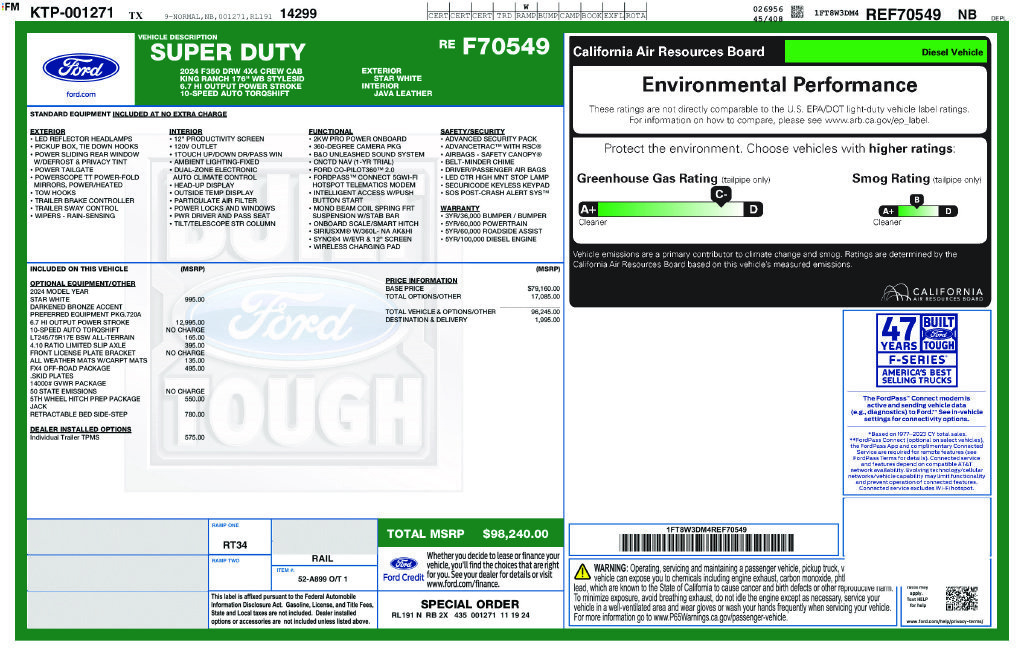 Used 2024 Ford F350 King Ranch AWD/4WD image 2