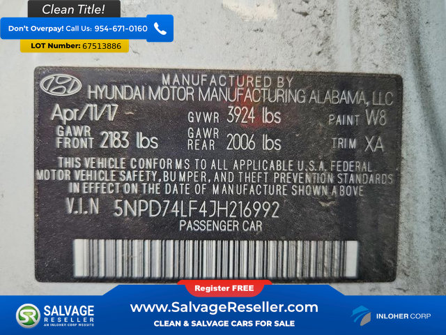 Used 2018 Hyundai Elantra SE FWD image 16