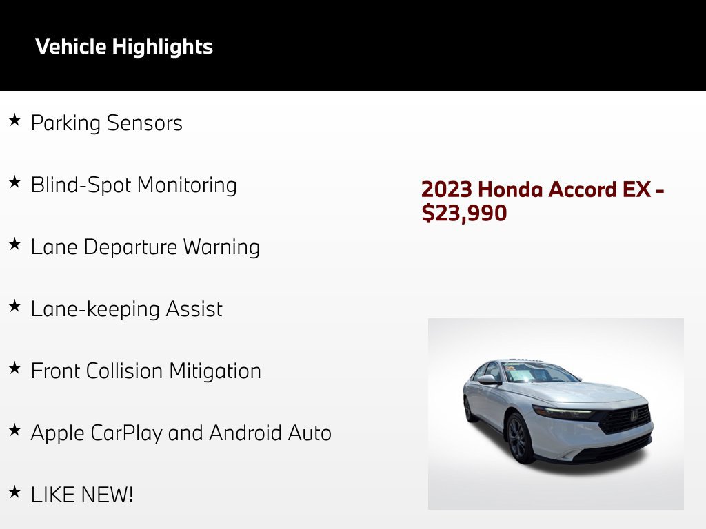 Used 2023 Honda Accord EX image 51