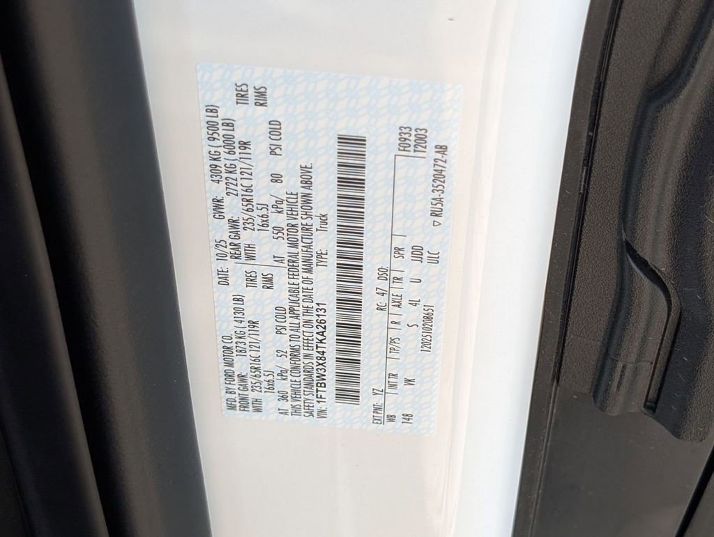 New 2026 Ford Transit 350 148 High Roof Extended w/ Load Area Protection Package image 30