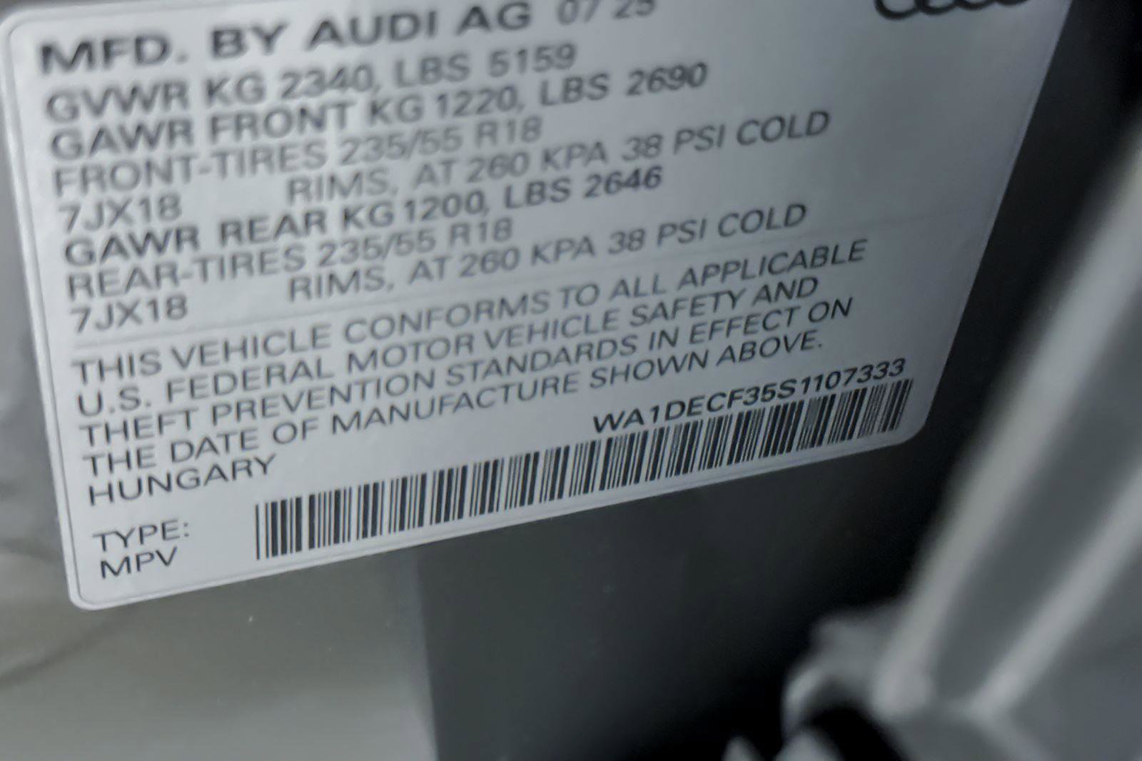 Used 2025 Audi Q3 2.0T Premium w/ Convenience Package image 28