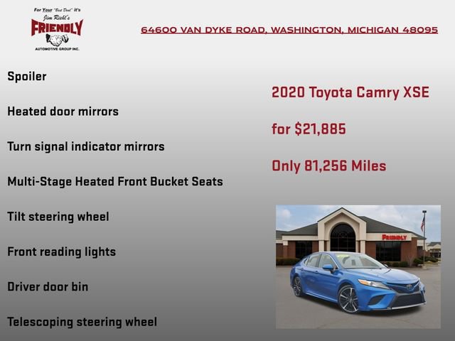 Used 2020 Toyota Camry XSE image 30