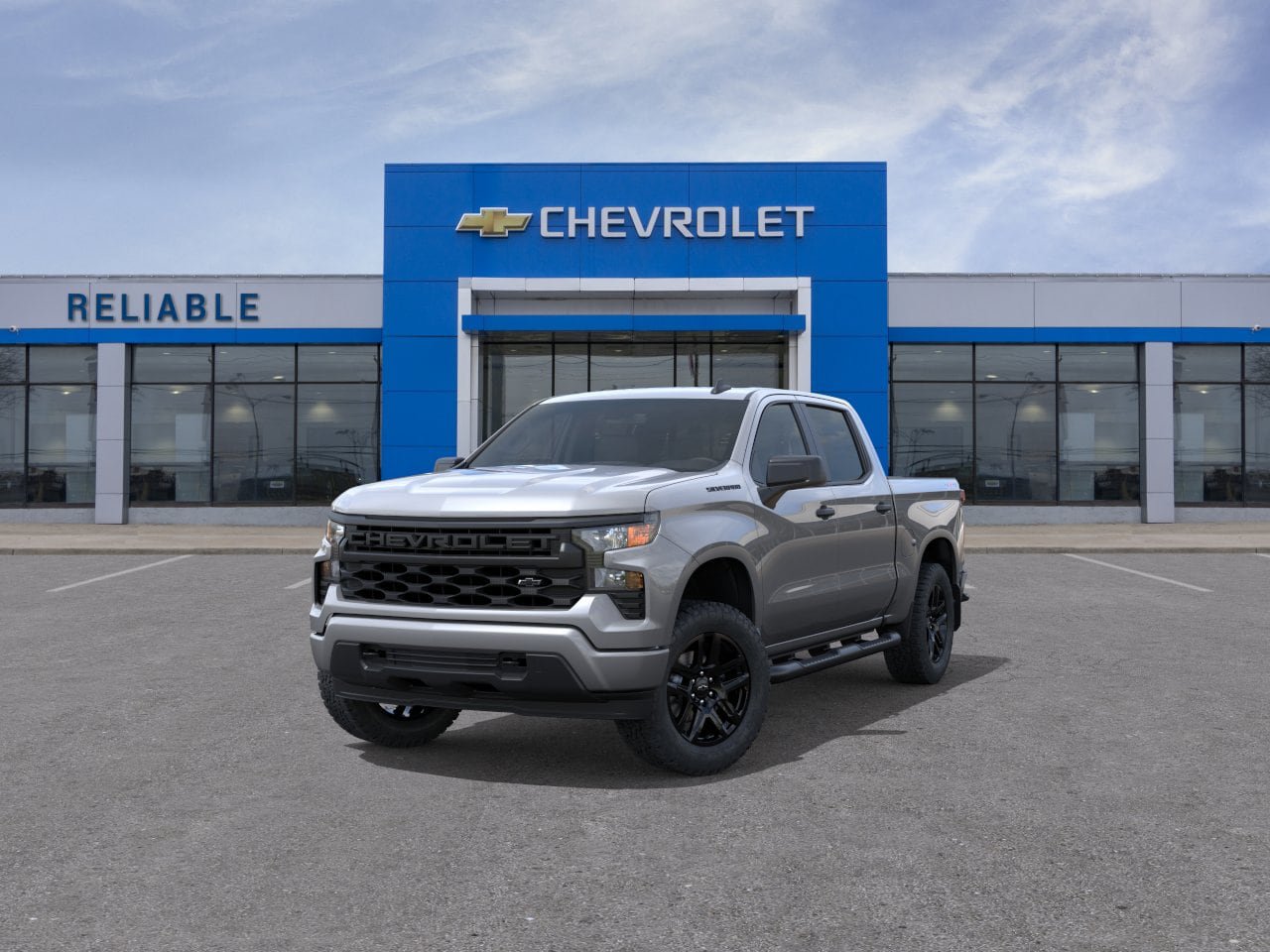 New 2026 Chevrolet Silverado 1500 Custom w/ Turbomax Blackout Package AWD/4WD image 8
