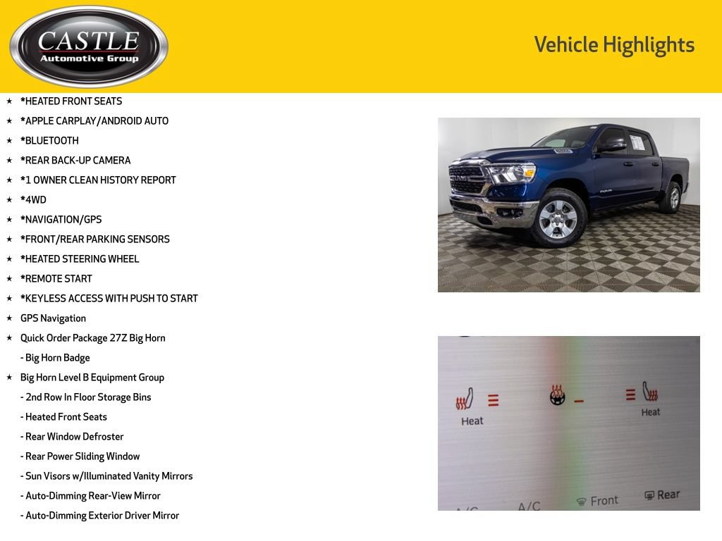 Used 2023 RAM 1500 Big Horn AWD/4WD image 3