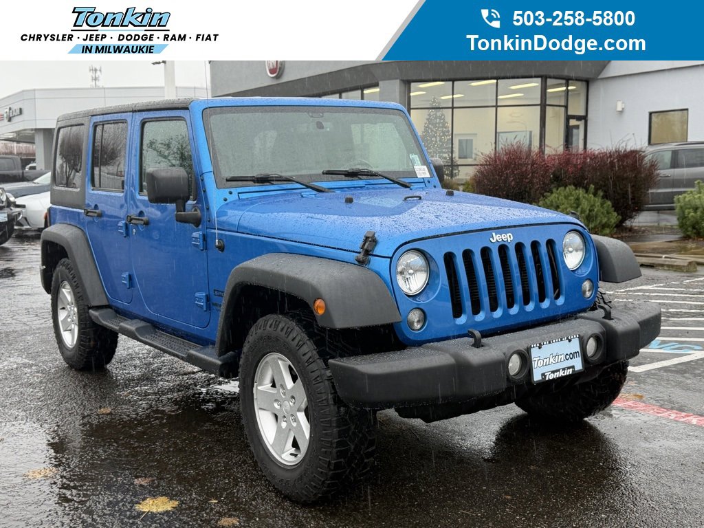 Used 2016 Jeep Wrangler Unlimited Sport w/ Quick Order Package 24S