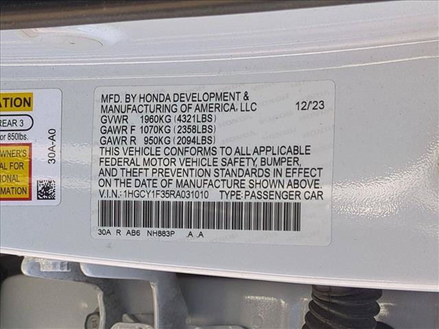 Used 2024 Honda Accord EX image 24