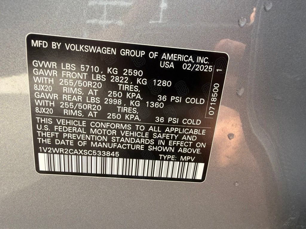 Used 2025 Volkswagen Atlas SE FWD image 37