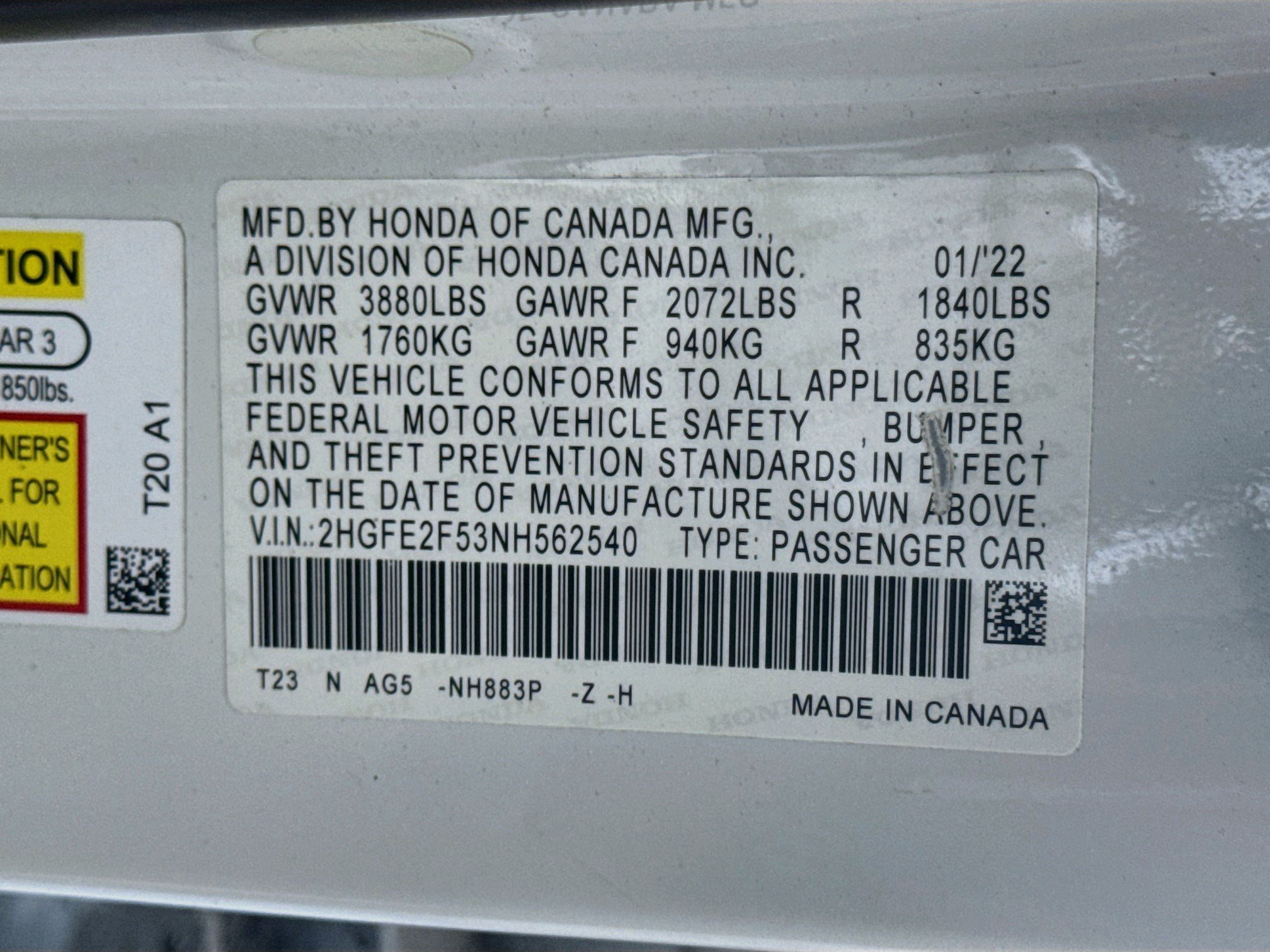 Used 2022 Honda Civic Sport image 40
