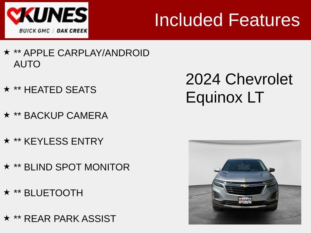 Used 2024 Chevrolet Equinox LT AWD/4WD image 2