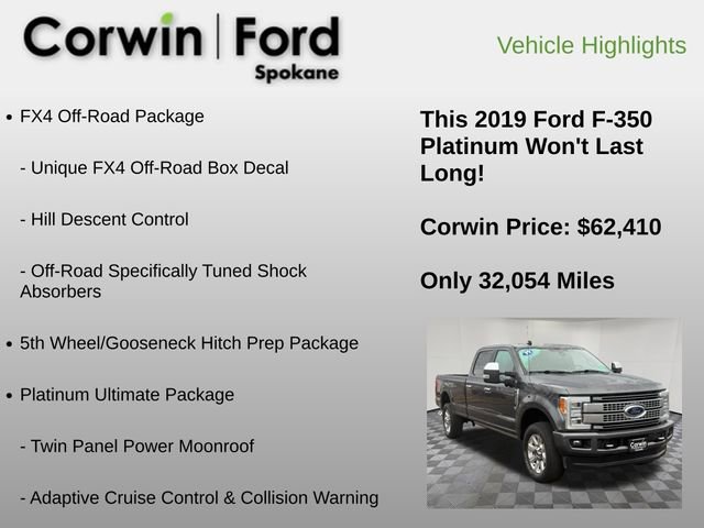 Used 2019 Ford F350 Platinum w/ Platinum Ultimate Package image 6