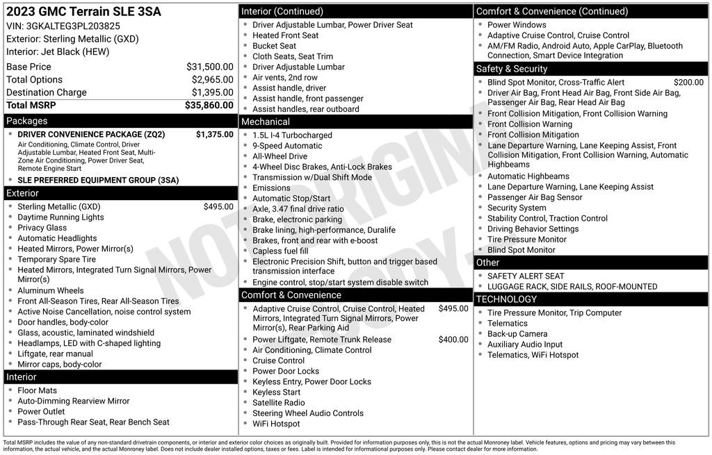 Used 2023 GMC Terrain SLE w/ Driver Convenience Package image 4