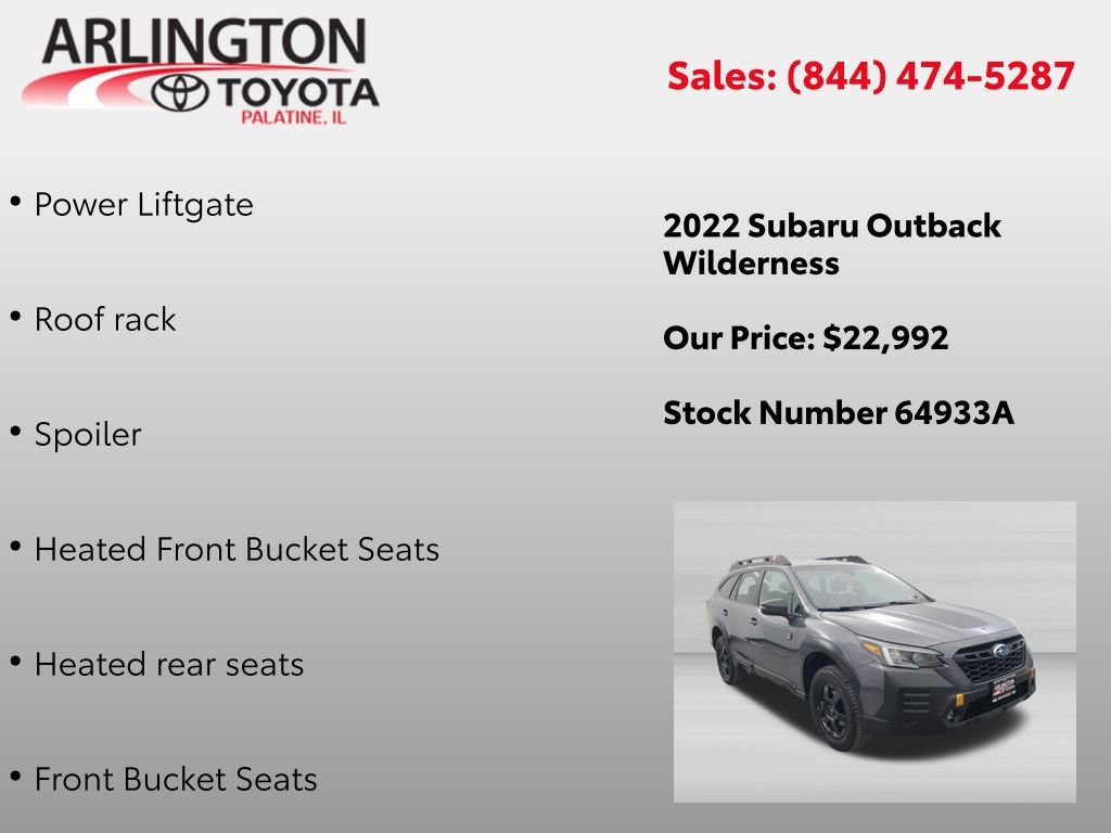 Used 2022 Subaru Outback Wilderness AWD/4WD image 2