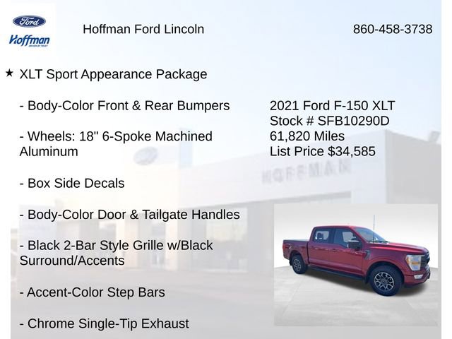 Certified 2021 Ford F150 XLT w/ Equipment Group 301A Mid image 18