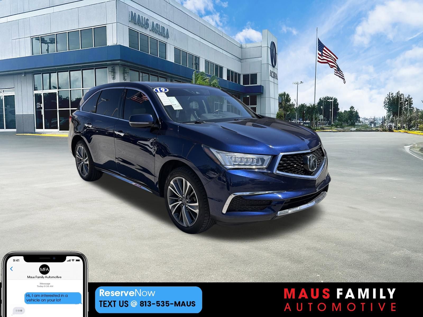 Used 2019 Acura MDX FWD w/ Technology Package
