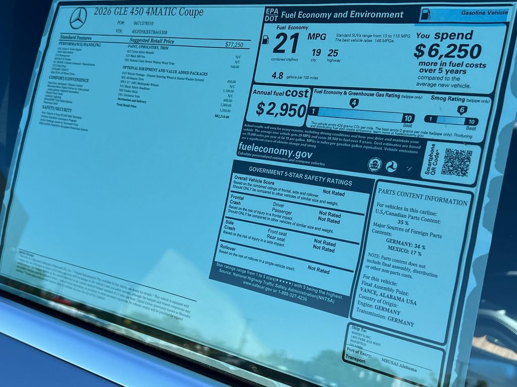 New 2026 Mercedes-Benz GLE 450 4MATIC Coupe image 36