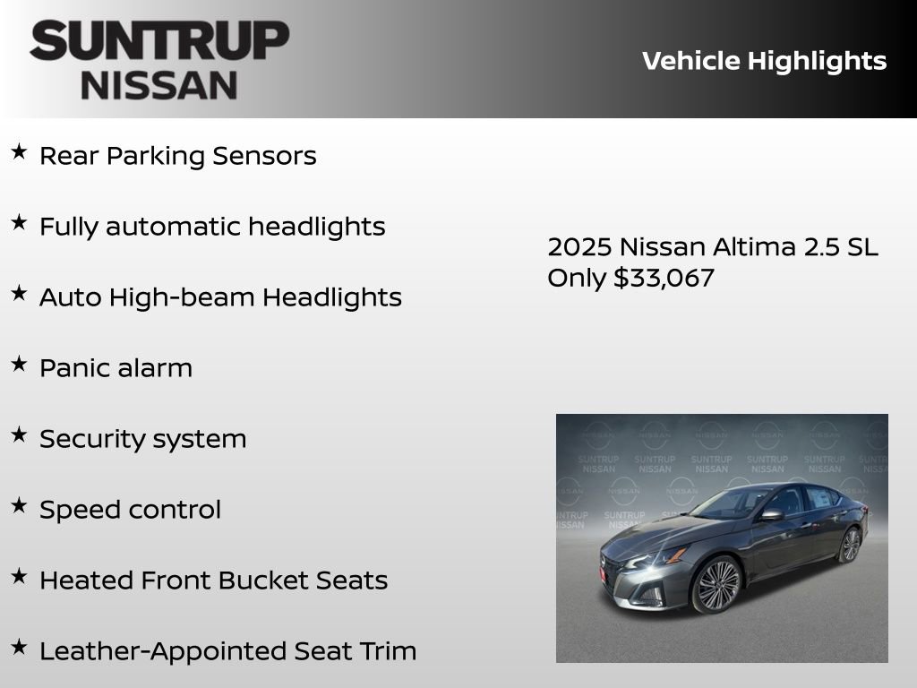 New 2025 Nissan Altima 2.5 SL image 30