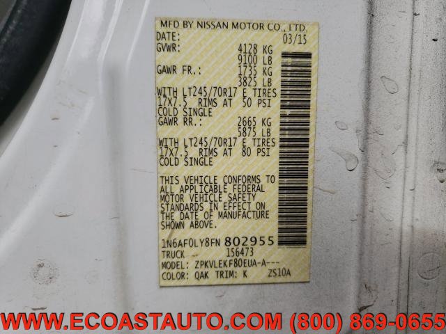 Used 2015 Nissan NV 2500 SV w/ Technology Package image 10