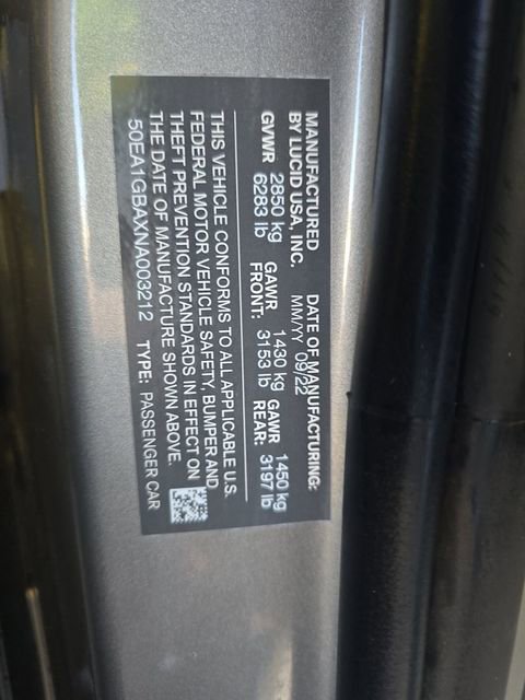 Used 2022 Lucid Air Grand Touring image 15